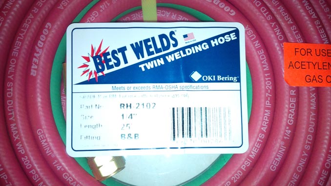 Best Welds twin welding hose