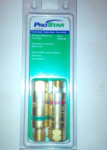 Pro Star flashback arrestor set